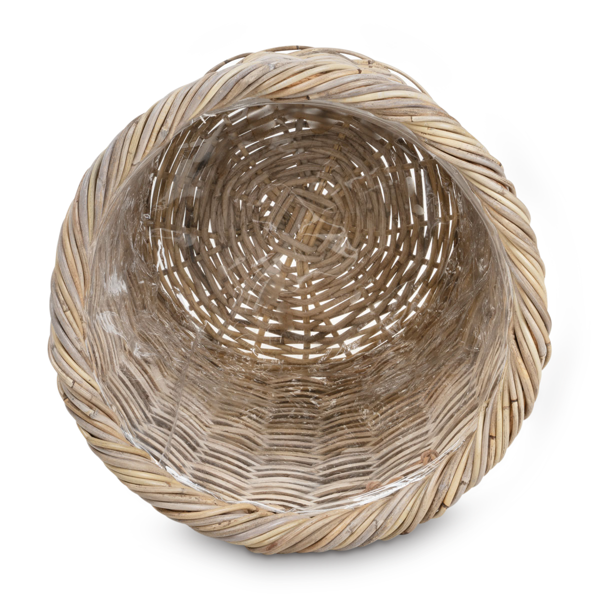 Rund Plantekurv m. Kraftig Kant & Tyk Plastik - sæt á 3 størrelser