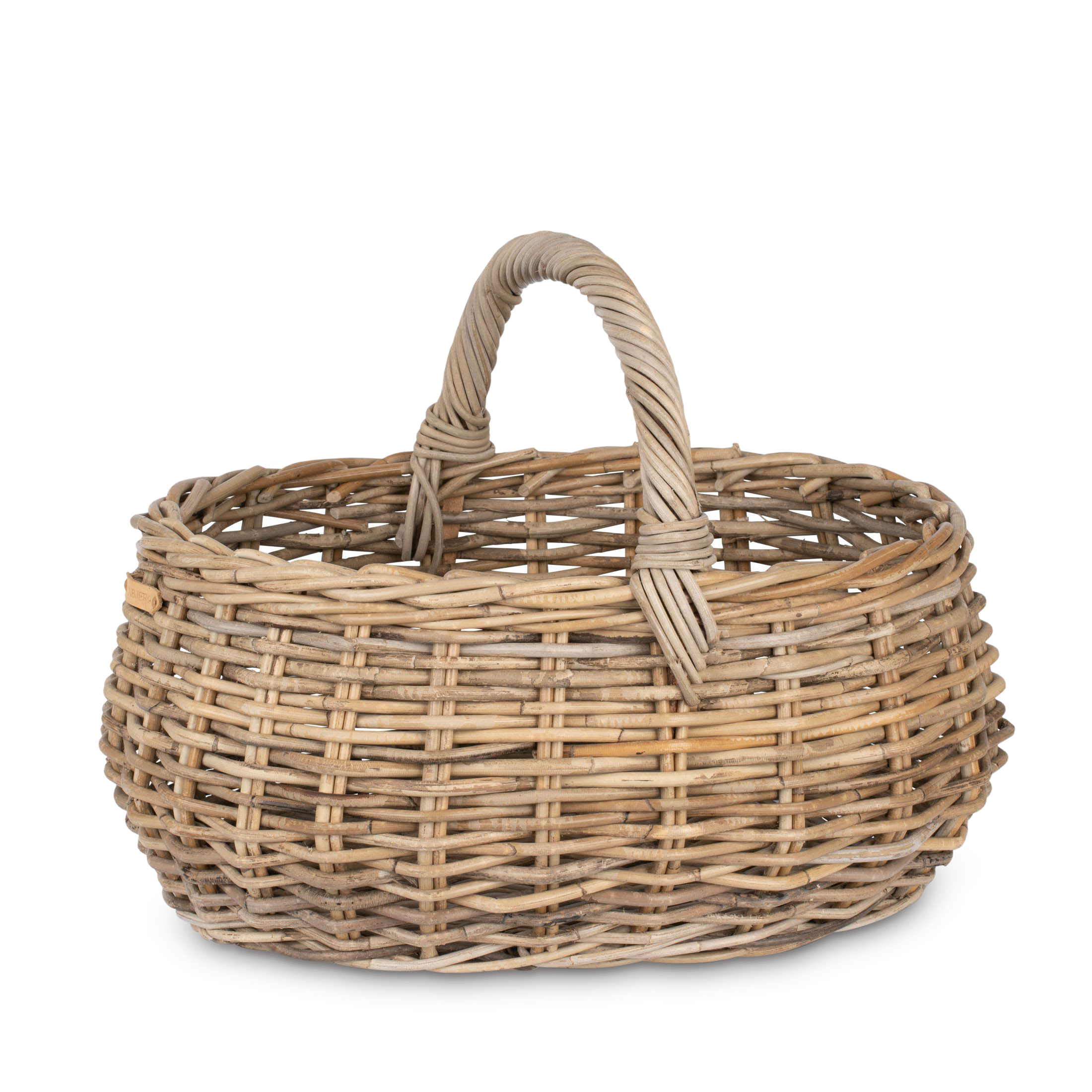 Flot og stærk kurv B35xL50xH25 i Grå Rattan
