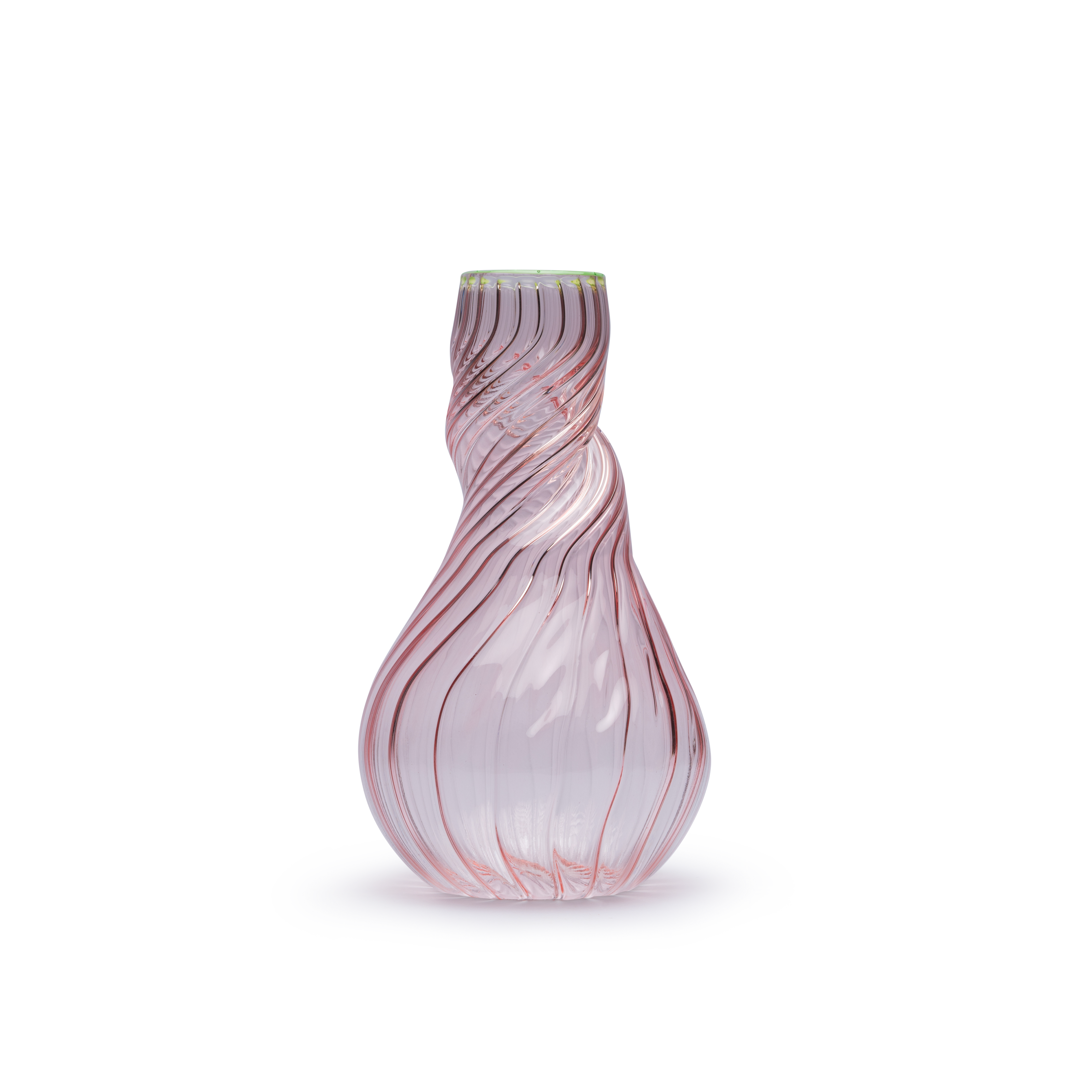 Rosa Glasvase 11x11xH19