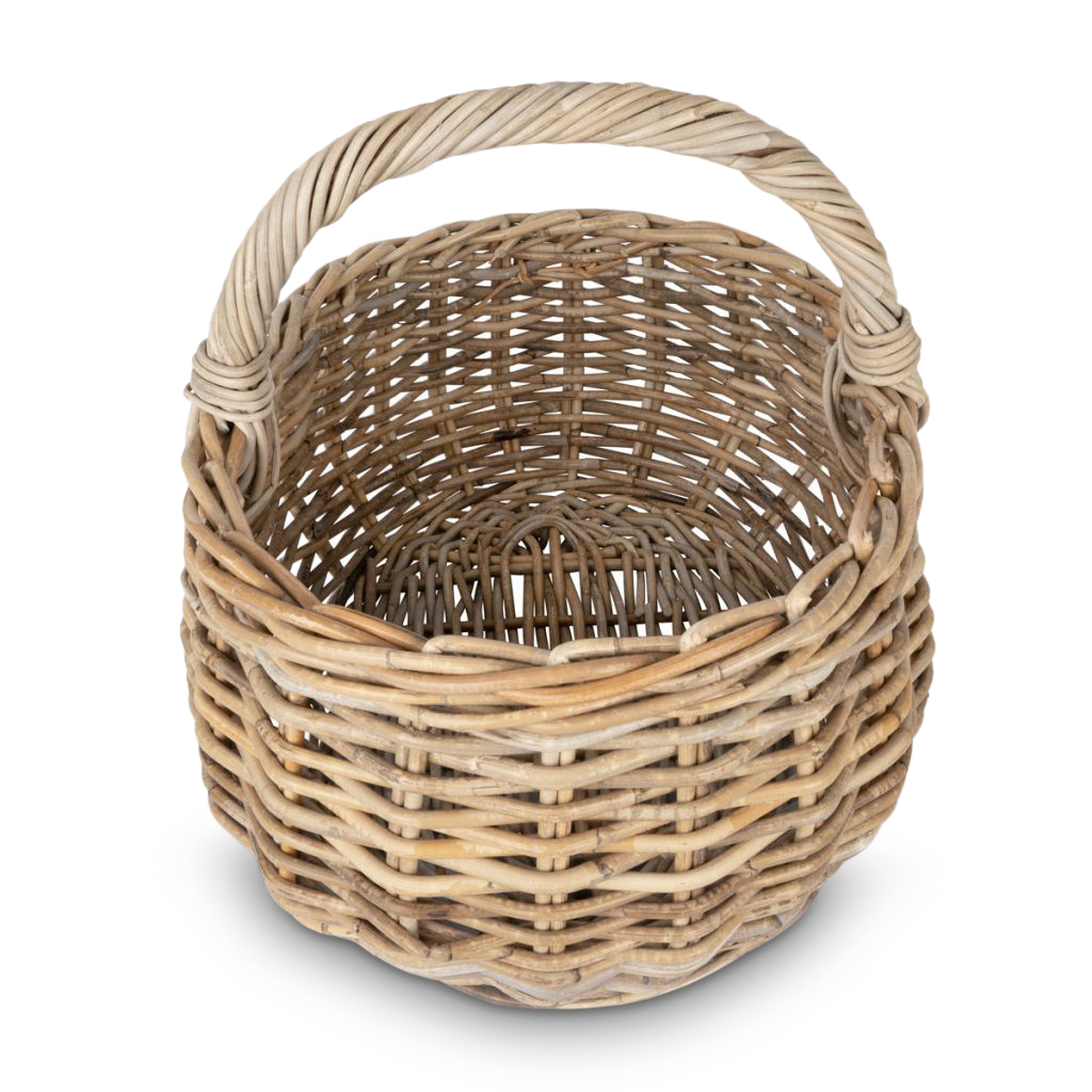 Flot og stærk kurv B35xL50xH25 i Grå Rattan