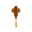 Lysekrone i Genbrugspapir - Gold 45 cm.