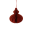 Pompon i Genbrugspapir - Rød 9 cm.