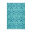 Turquoise Tæppe af Genbrugsplastik B120xL180