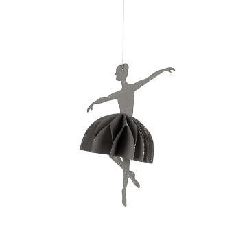 Grå Ballerina 11,5 x 12 cm.