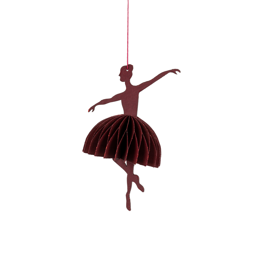 Se Rød Ballerina 11,5 x 12 cm hos Kurvemageren.dk