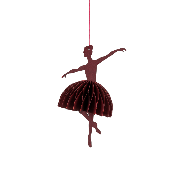 Rød Ballerina 11,5 x 12 cm