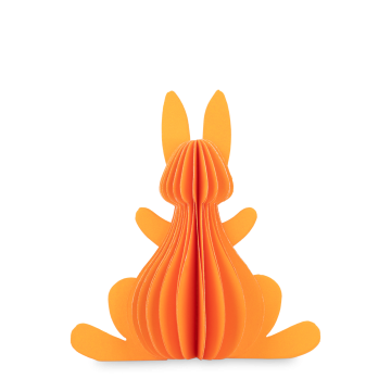 Orange Påskehare 7.5 cm.
