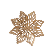 Beige/Guld Stjerne 15 cm