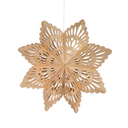Beige/Guld Stjerne 30.5 cm
