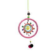 Pink cirkel m. pink perler