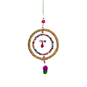 Guld cirkel m. perler