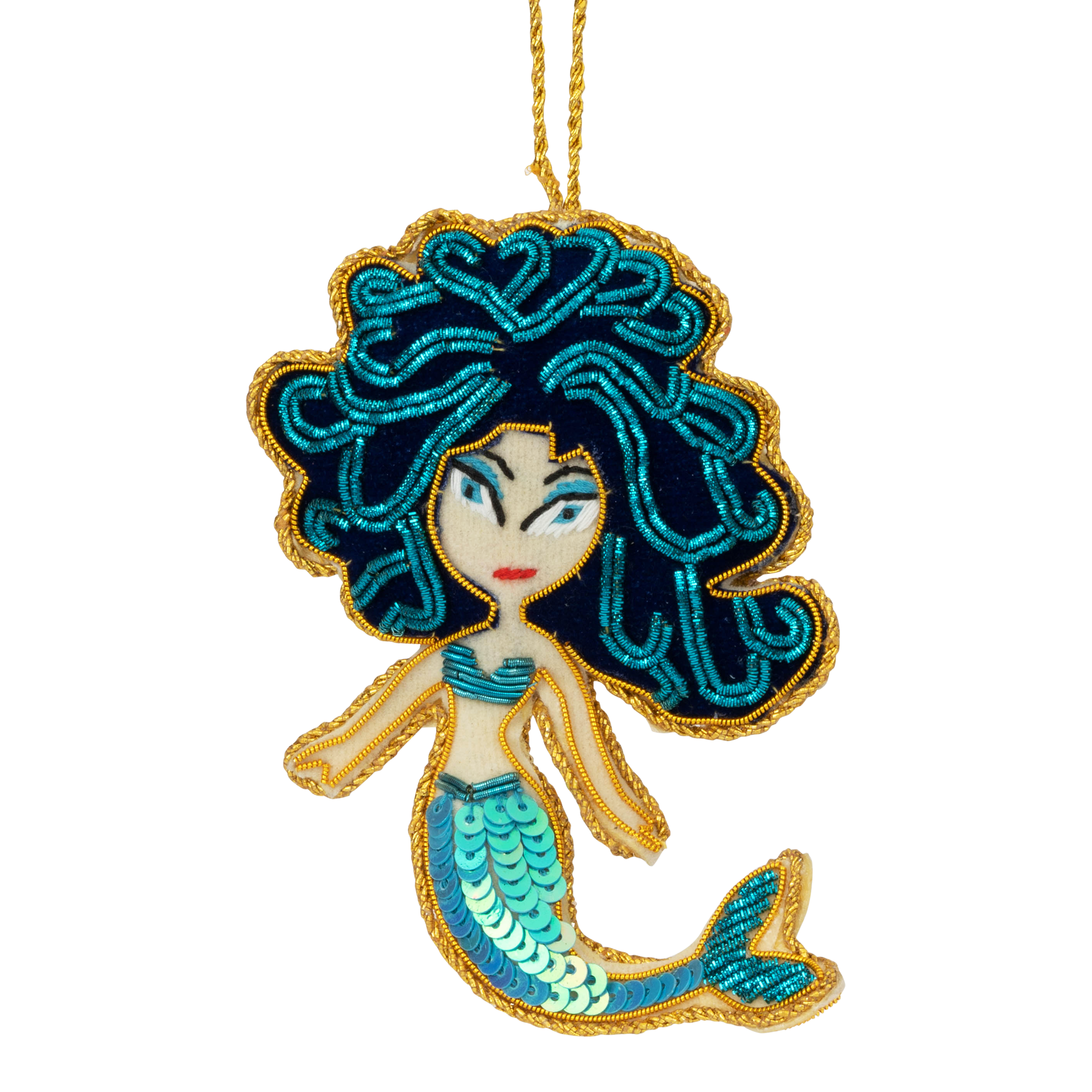 Perlebroderet Havfrue